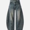 Concert Outfit Washed Wide-Leg Balloon Jeans