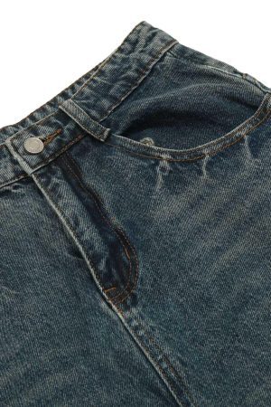 Concert Outfit Washed Wide-Leg Balloon Jeans