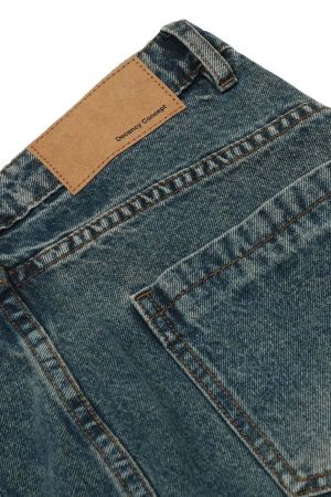 Concert Outfit Washed Wide-Leg Balloon Jeans