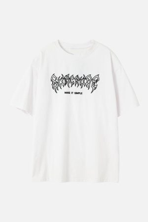Concert Outfit Washed Wings Print Tee