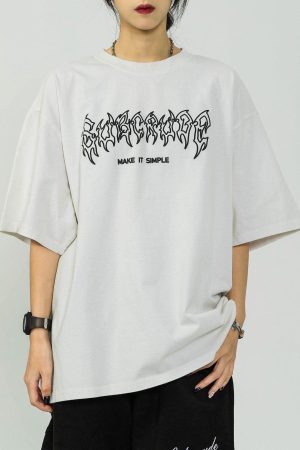 Concert Outfit Washed Wings Print Tee