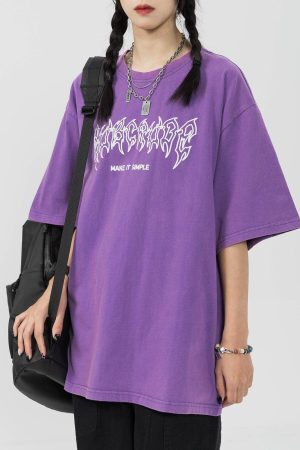 Concert Outfit Washed Wings Print Tee