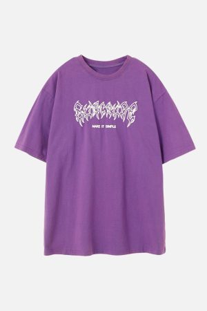 Concert Outfit Washed Wings Print Tee