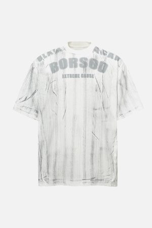 Concert Outfit Wasteland Dirty Dye Oversized Graphic T-Shirt