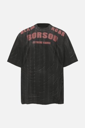 Concert Outfit Wasteland Dirty Dye Oversized Graphic T-Shirt