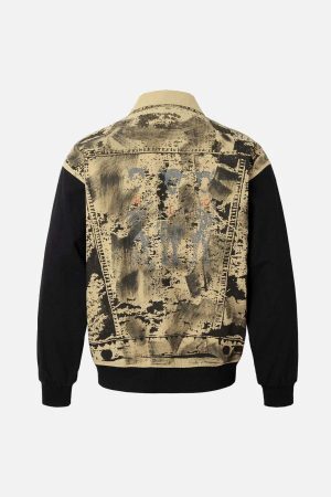 Concert Outfit Wasteland Patchwork Graffiti Badge Detroit Jacket