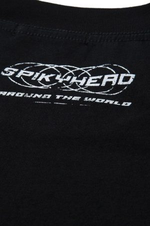 Concert Outfit Wasteland Style Heavy Dirty Dyed Print T-Shirt