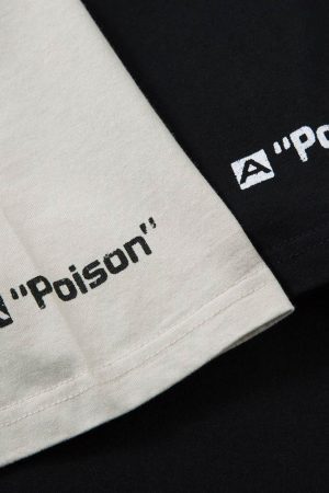 Concert Outfit Wasteland Style Heavy Dirty Dyed Print T-Shirt