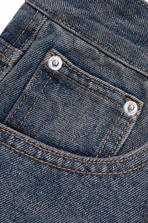 Concert Outfit Wasteland Style Ink Splash Baggy Jeans