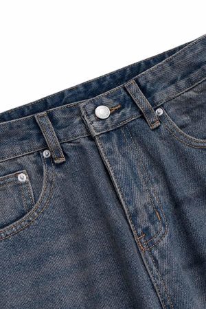 Concert Outfit Wasteland Style Ink Splash Baggy Jeans