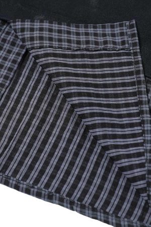 Concert Outfit Wasteland Style Retro Washed Faux Two-Piece Shirt