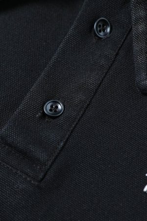 Concert Outfit Wasteland Style Retro Washed Faux Two-Piece Shirt