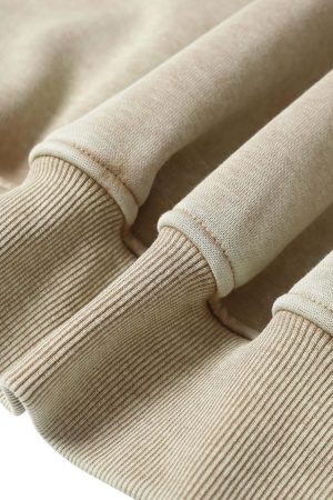 Concert Outfit Wasteland Style Washed Zipper Up Sweatshirt