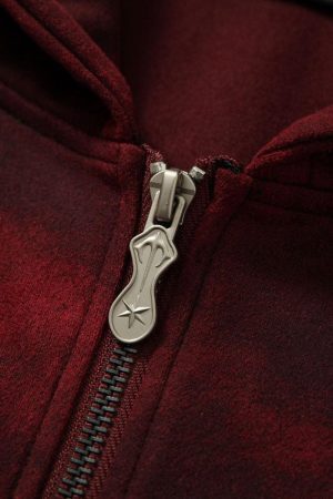 Concert Outfit Wasteland Tie-Dye Zipper Jacket