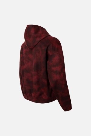 Concert Outfit Wasteland Tie-Dye Zipper Jacket