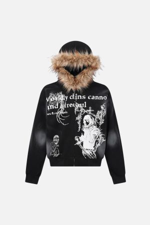 Concert Outfit Wasteland Zip-Up Cardigan