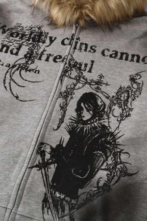 Concert Outfit Wasteland Zip-Up Cardigan