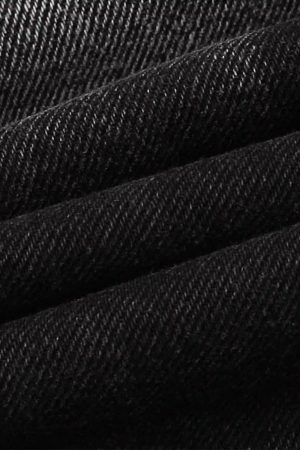 Concert Outfit Water Ripple Multi-Pocket Cargo Jeans