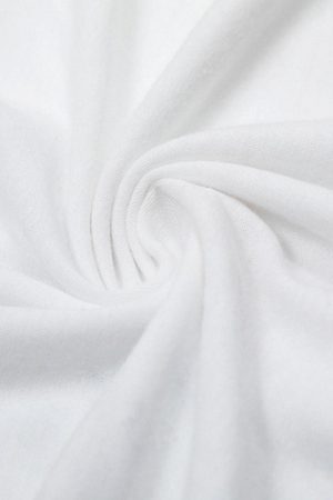 Concert Outfit White Tiger Print T-Shirt