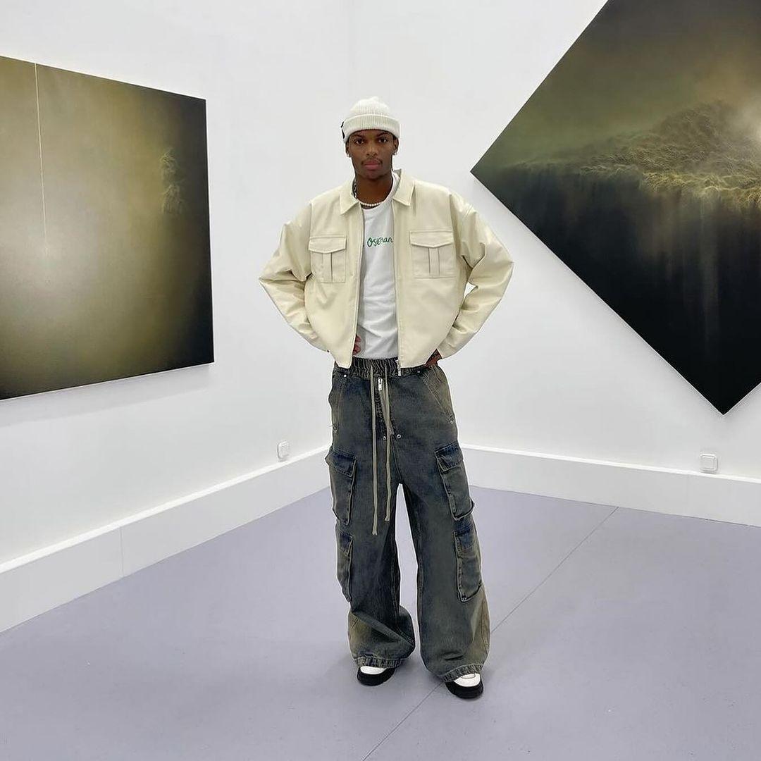 Concert Outfit Wide Leg Multi-Pocket Straight Leg Loose Jeans Concert Outfit Wide Leg Multi-Pocket Straight Leg Loose Jeans