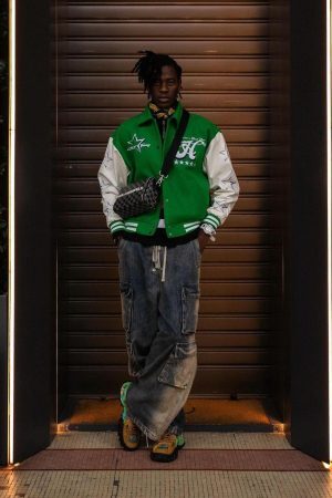 Concert Outfit Wide Leg Multi-Pocket Straight Leg Loose Jeans