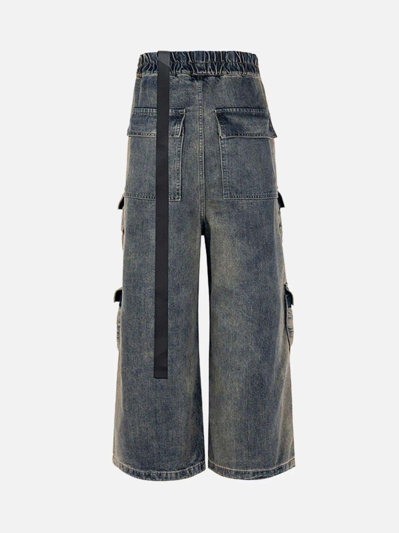 Concert Outfit Wide Leg Multi-Pocket Straight Leg Loose Jeans Concert Outfit Wide Leg Multi-Pocket Straight Leg Loose Jeans