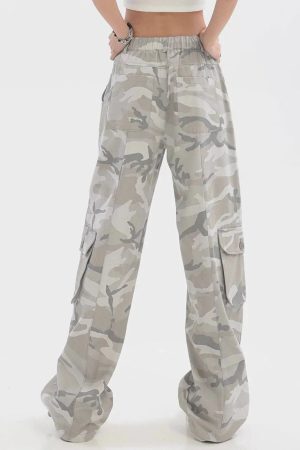 Concert Outfit Wide-Leg Straight-Leg Cargo Pants