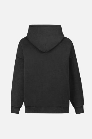 Concert Outfit Withered Branch Print Hoodie