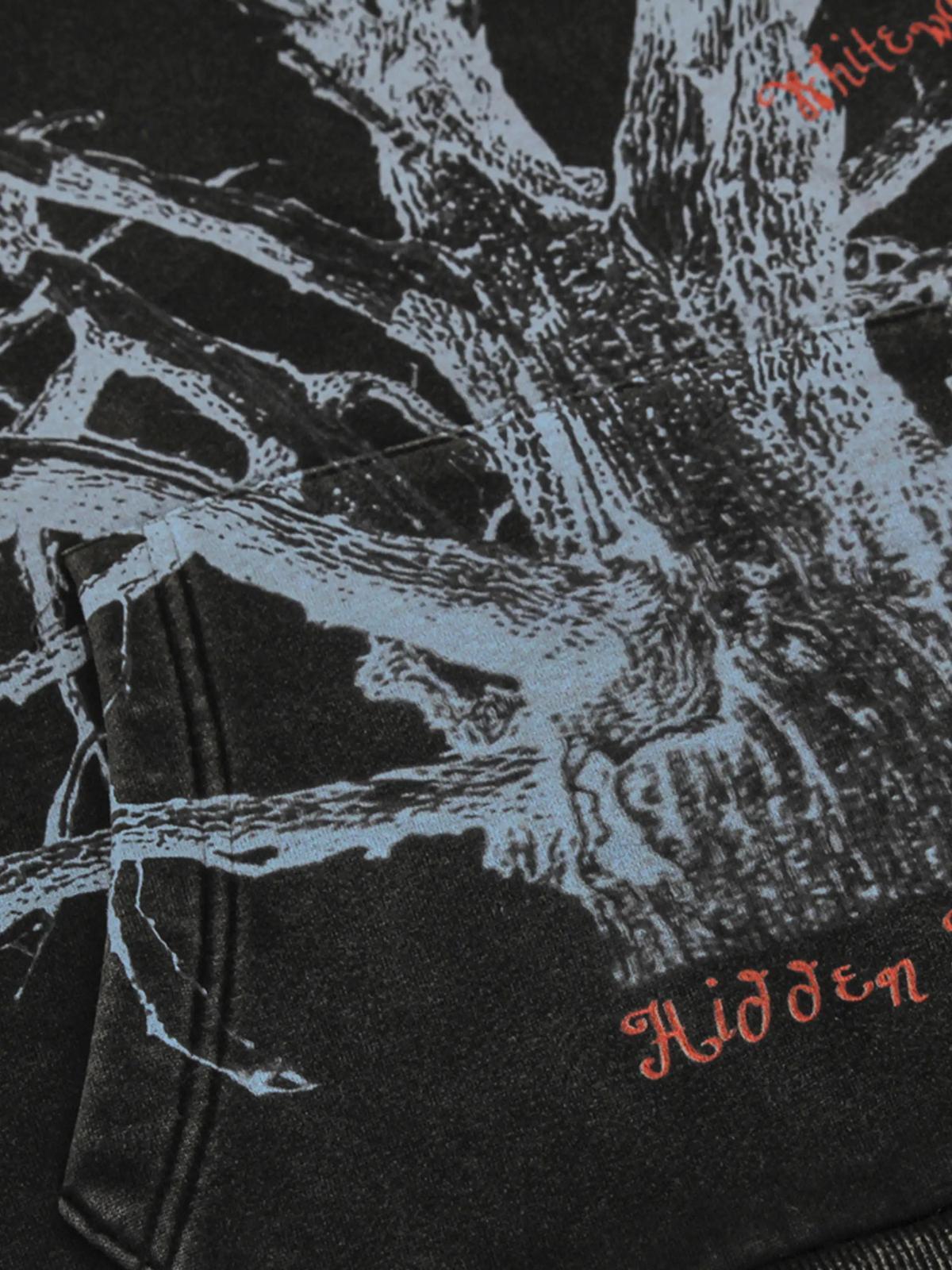 Concert Outfit Withered Branch Print Hoodie Concert Outfit Withered Branch Print Hoodie