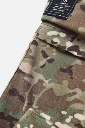 Concert Outfit Workwear Camouflage Hip-Hop Street Casual Pants