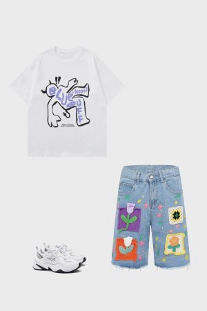 Concert Outfit Wrestling Demon Print Tee