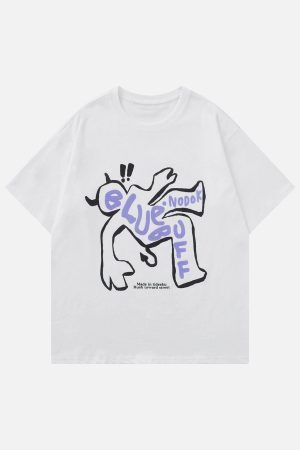 Concert Outfit Wrestling Demon Print Tee