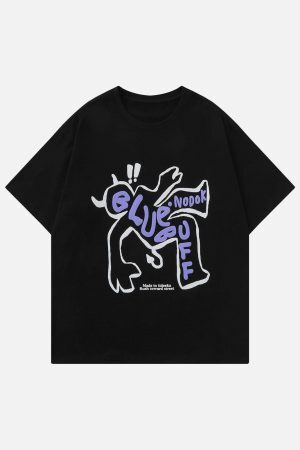 Concert Outfit Wrestling Demon Print Tee