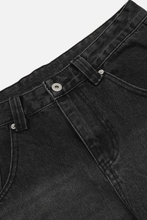 Concert Outfit Wrinkle Loose Barrel Jeans