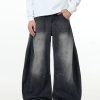 Concert Outfit Wrinkle Loose Barrel Jeans