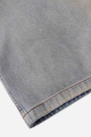 Concert Outfit Wrinkle Washed Loose Jeans