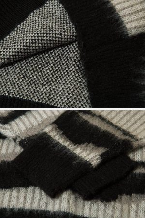 Concert Outfit Zebra Print Mohair Sweater