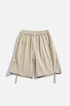 Concert Outfit ZIP UP Drawstring Shorts