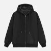 Concert Outfit ZIP UP Solid Color Hoodie
