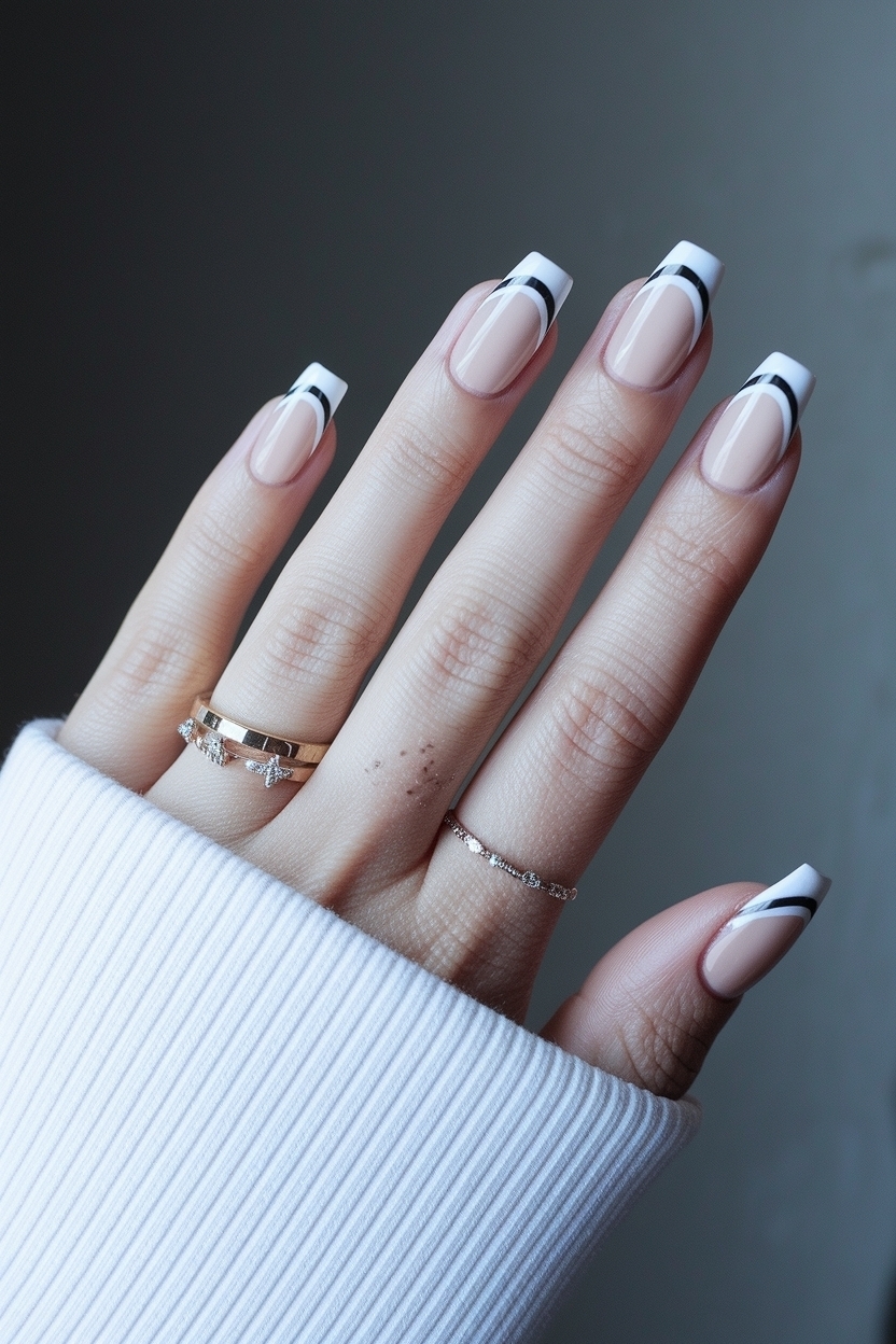 Cool French Tip Nail Designs for Every Occasion outfit idea