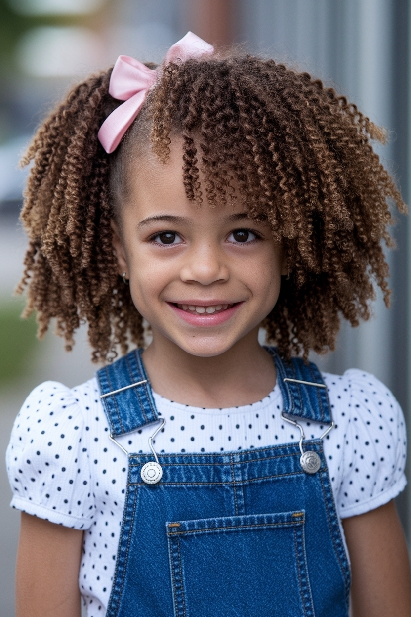 Dark Brown Curly Hair with Highlights and Lowlights Guide outfit idea