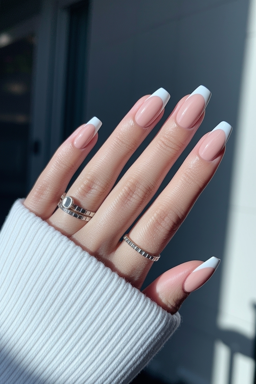 Stylish Cute French Tip Nails Acrylic for Every Occasion outfit idea