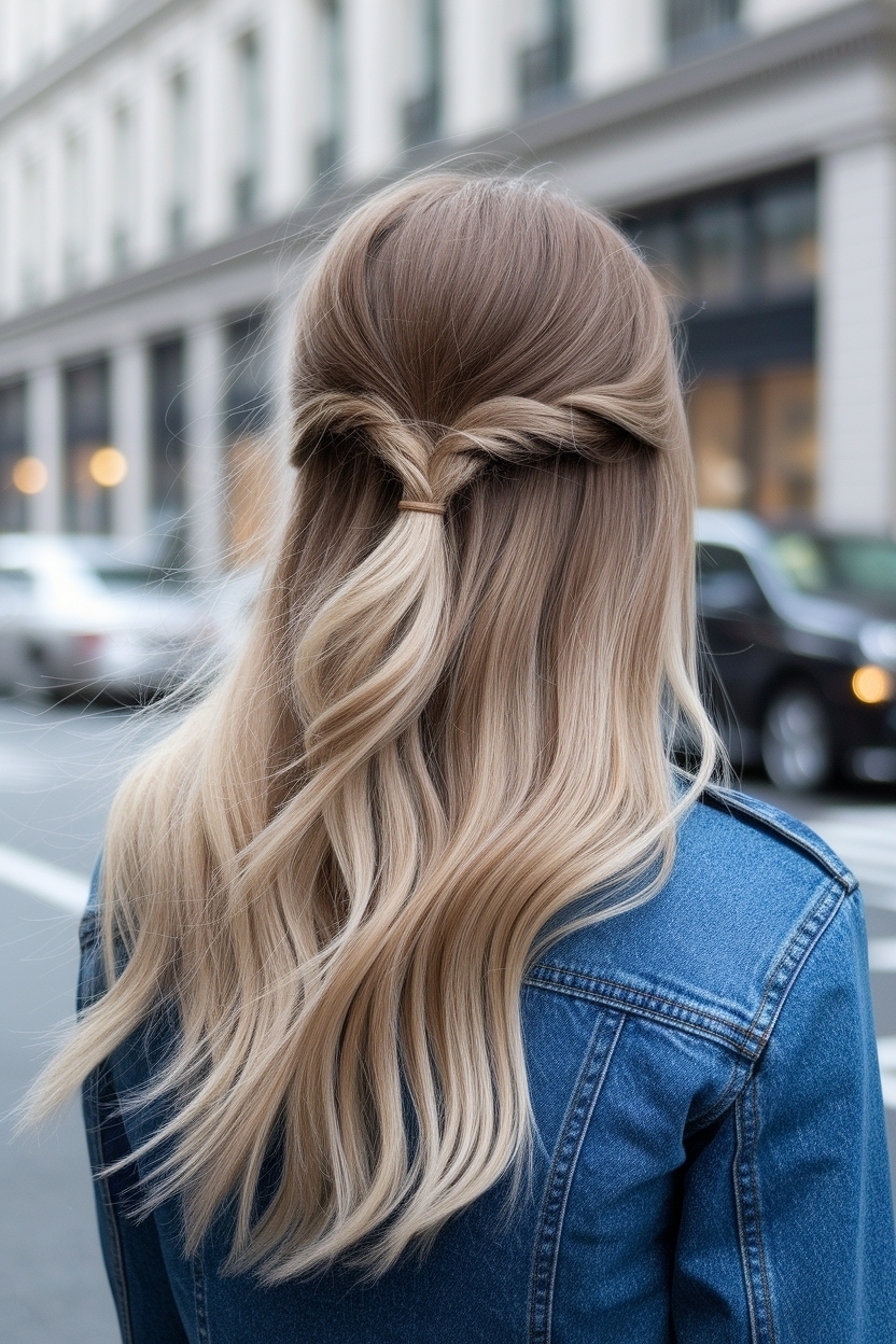 Cute Hairstyles for Long Hair Half Up Trends outfit idea