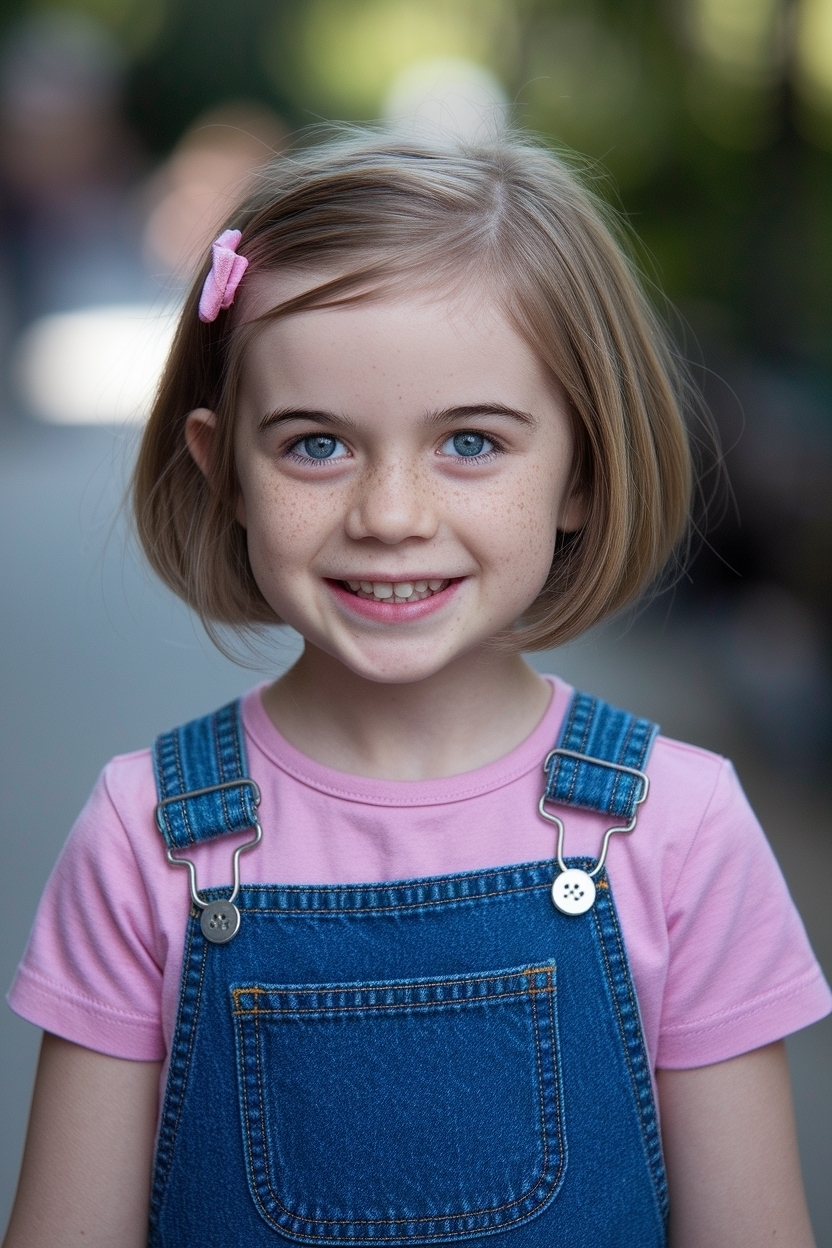 Creative Cute Hairstyles for Short Hair for Kids to Love outfit idea