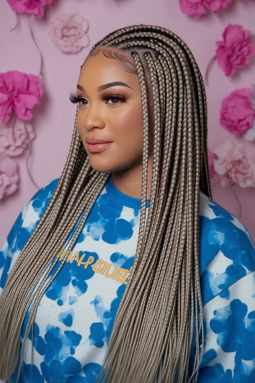 Cute Hairstyles to Do with Box Braids for Any Occasion outfit idea