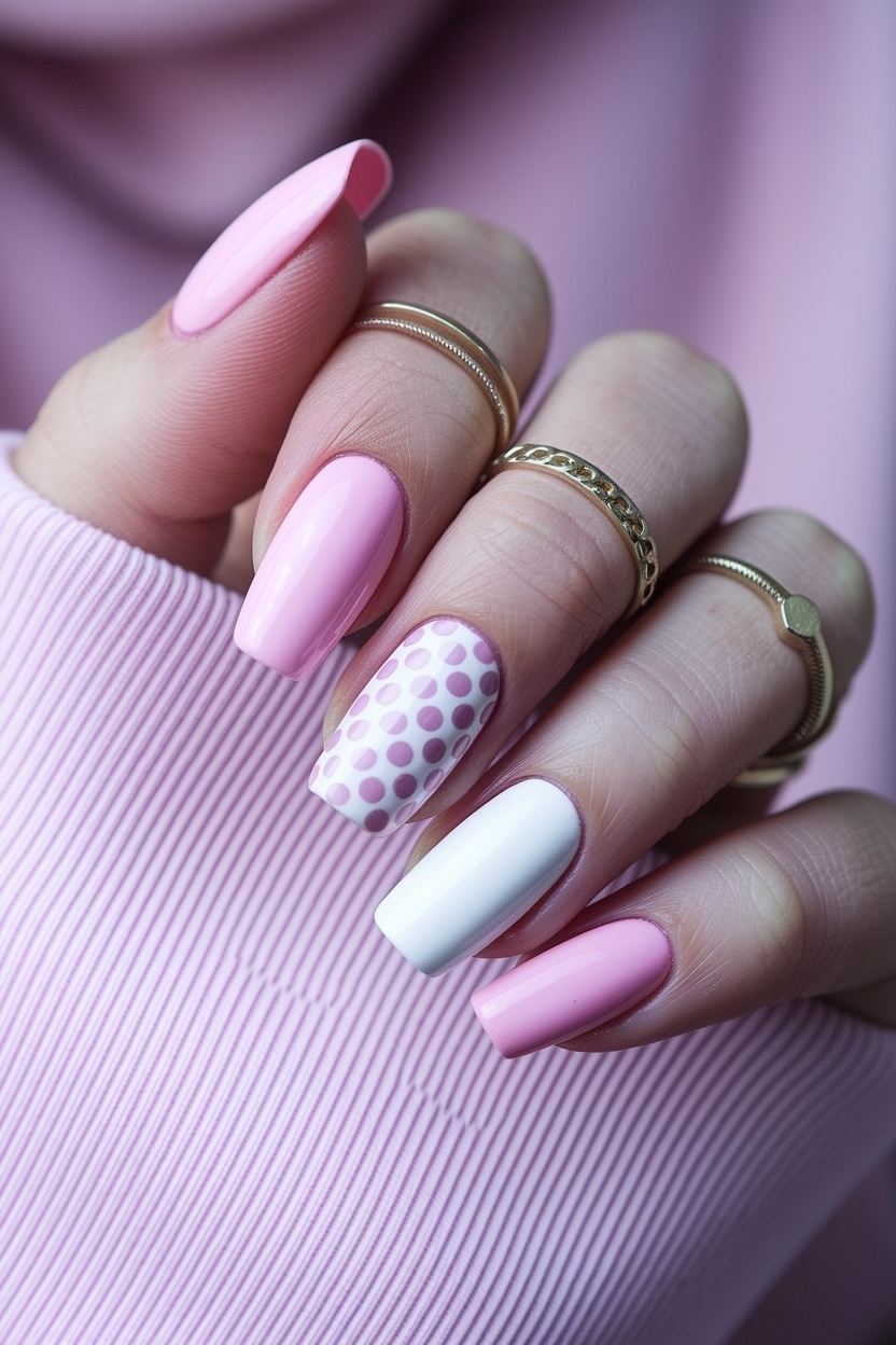 Cute Pink and White Nails for Every Occasion outfit idea