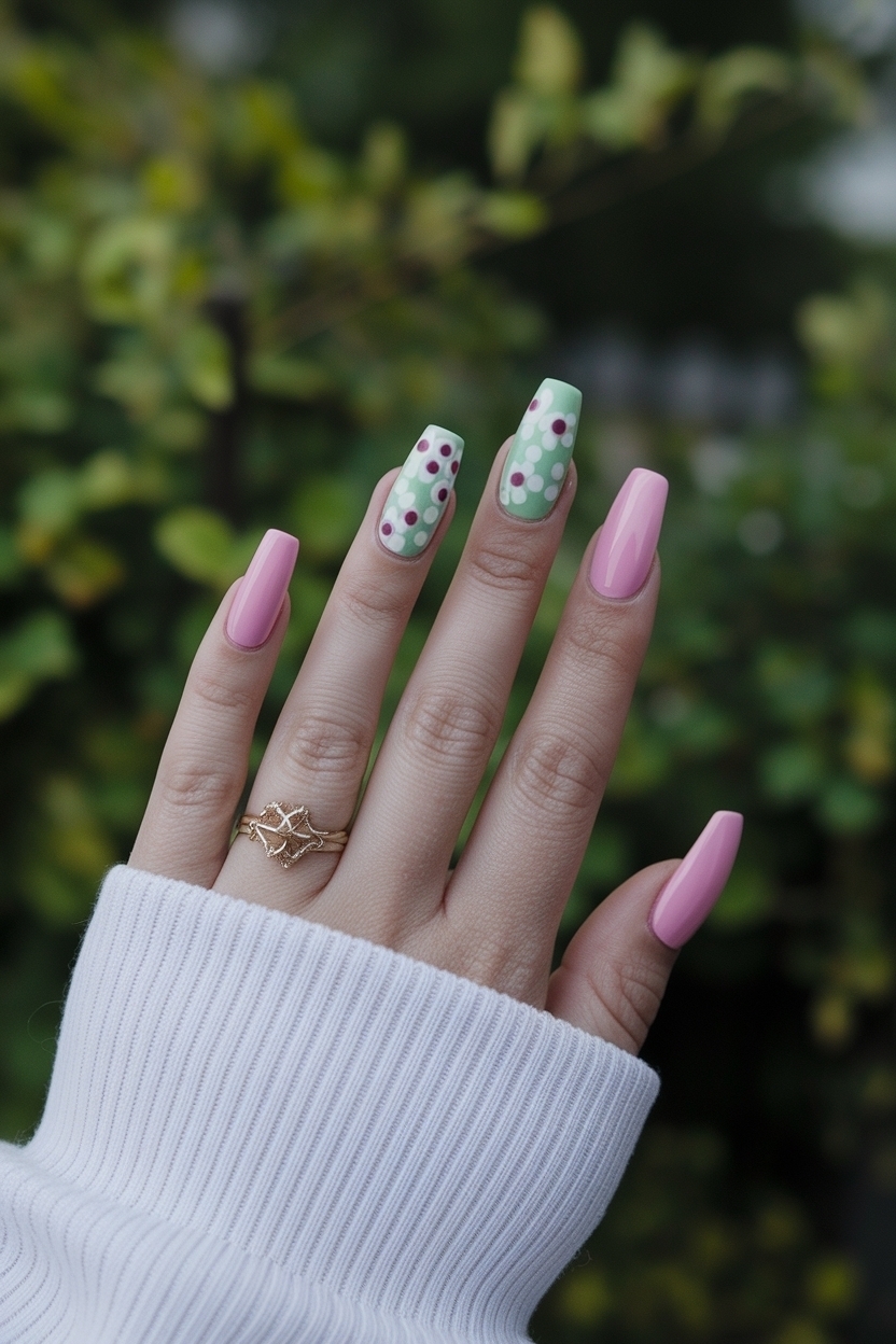Cute Spring Nails Acrylic Coffin: Fresh Seasonal Looks outfit idea