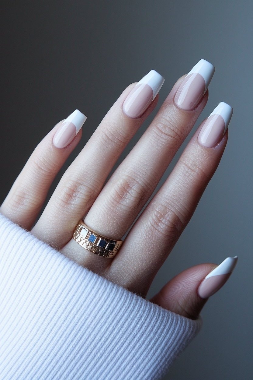 Cute White French Tip Nails: Perfect for Any Occasion outfit idea