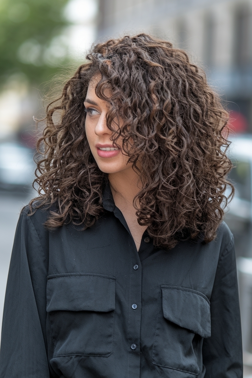 Dark Brown Hair with Ashy Highlights for a Fresh Look outfit idea