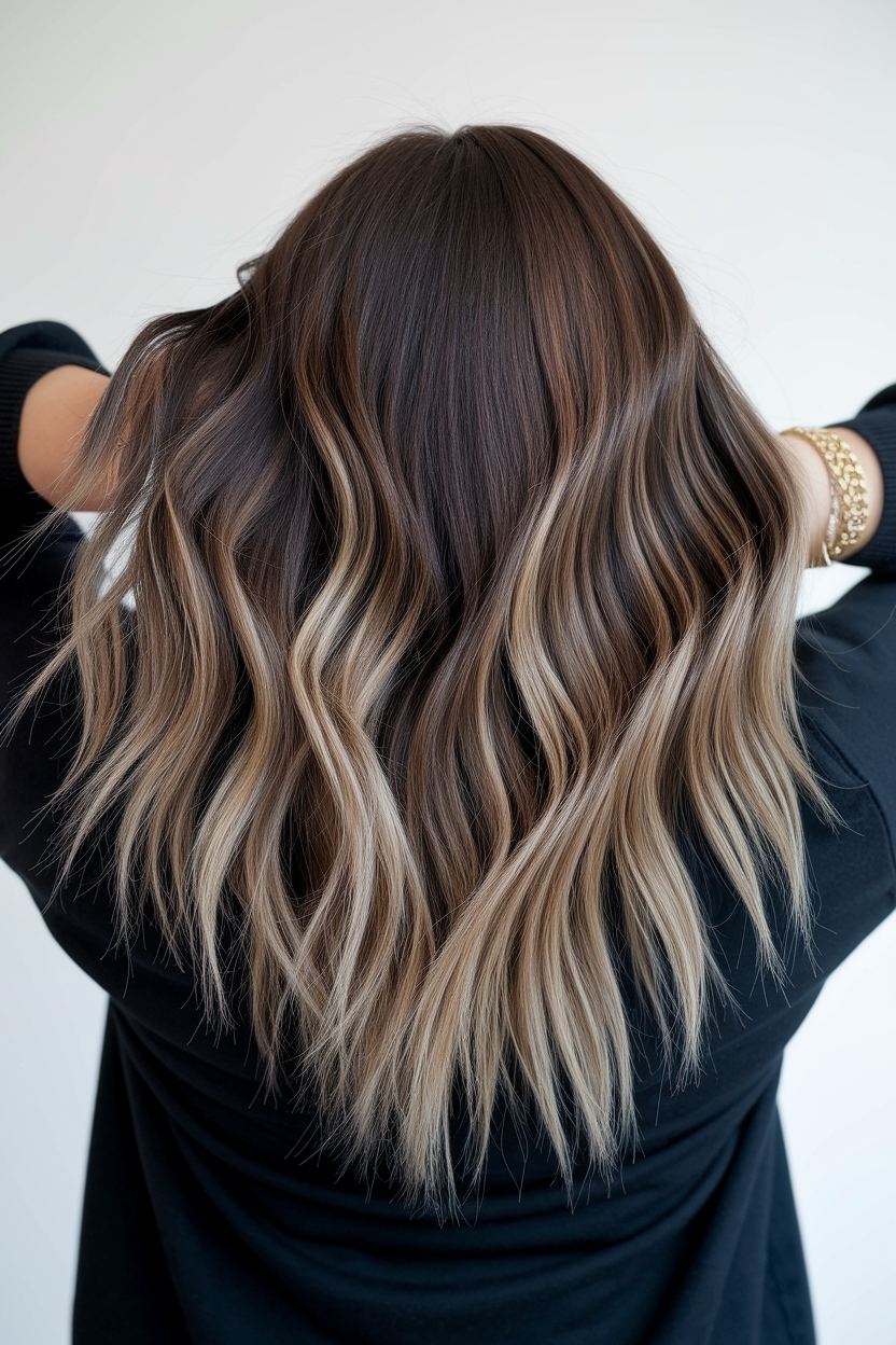 Honey Blonde Highlights on Dark Brown Hair: A Perfect Match outfit idea